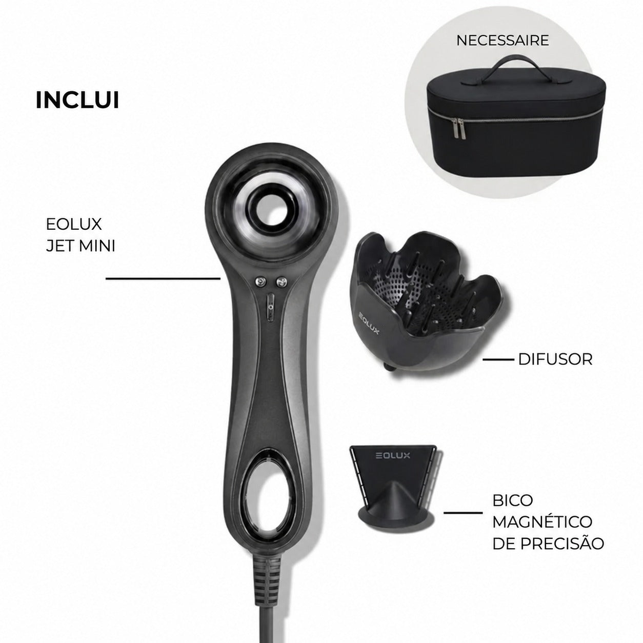 Eolux Jet Mini - Preto Meia-Noite